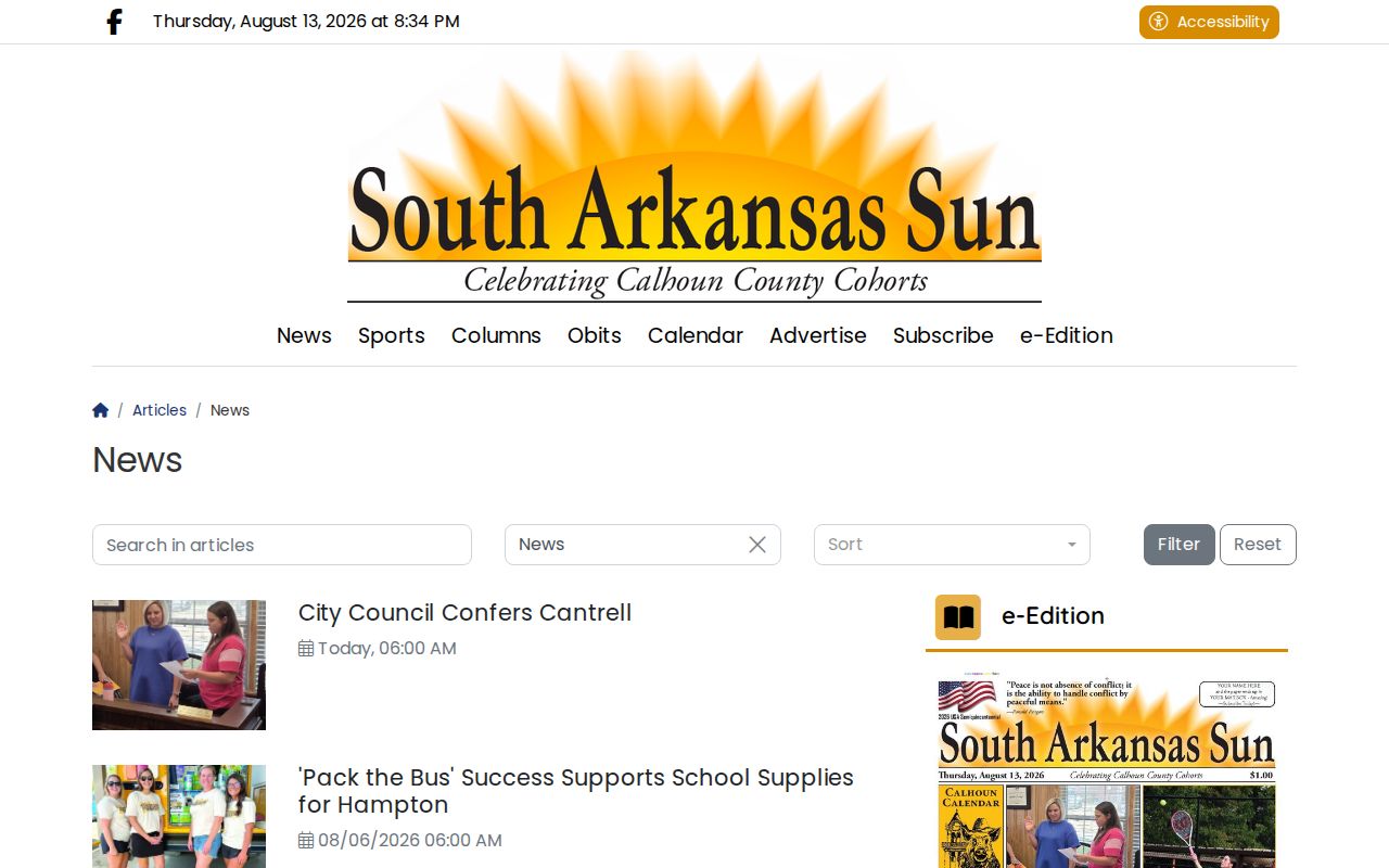 Calhoun County weekly arrest and community news source